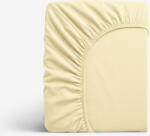 Goldea cearceaf de pat cu elastic din jersey - culoarea bananei 140 x 200 cm