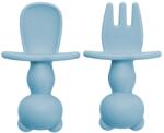 AppeKids Set tacamuri din silicon The Little Bear Aqua Blue 6 luni+, 1 bucata, Appekids