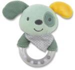 LORELLI Jucarie de plus, inel, Catelus verde, 11 cm, zornaitoare, 0 luni+ (1019136 0009)