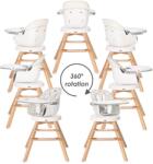 Lorelli Scaun de masa Napoli, 3 in 1, cu sezut rotativ, transformabil, Gri Net (1010047 2132) Scaun de masa bebelusi, inaltator