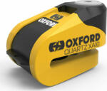 Oxford Quartz XA10 Blocaj de Frână de Disc pentru Motocicletă cu Alarmă și Bolt de 10 mm Culoare Galbenă XA10 (XA10)