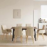 vidaXL Scaune de dining 4 pcs Tesatura Crem 60 x 56 x 96 cm GartenMobel Dekor (3428363)