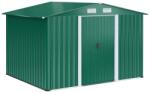 ART Casuta de gradina pentru depozitare unelte, otel si PP, verde, 258x206x178 cm (AR006559)