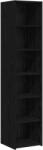 vidaXL Bufet Stejar Negru 40 x 41 x 185 cm Lemn prelucrat GartenMobel Dekor (3446623) Comoda