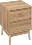 5five Simple Smart Noptiera 5Five Abana cu 2 sertare, finisaj stejar, 40x40x56 cm (JJ-193544)