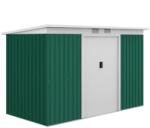 ART Magazie de gradina pentru unelte din otel verde, 280x130x172 cm (AR037416)