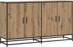 vidaXL Bufet Stejar Artizanal 134 x 35 x 76 cm Lemn prelucrat GartenMobel Dekor (3446627) Comoda