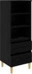 vidaXL Bufet Stejar Negru 40 x 36 x 110 cm Lemn prelucrat GartenMobel Dekor (8009867) Comoda