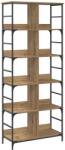 vidaXL Raft pentru carti 4 niveluri 78, 5 x 33 x 188, 5 cm metal PB GartenMobel Dekor (8010896) Biblioteca