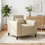 vidaXL Fotoliu Crem Piele artificiala GartenMobel Dekor (42042467)