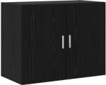vidaXL Dulap de perete Stejar Negru 80 x 42, 5 x 64 cm Lemn prelucrat GartenMobel Dekor (8010924) Comoda