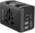 BlitzWolf BW-TA1 4-в-1 адаптер за пътуване 2xUSB + C + PD 20W (BW-TA1)
