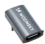 Wozinsky WPKF-01 USB-C - USB-C 40Gb/s 240W 8K OTG ъглов адаптер - сив (WPKF-01)