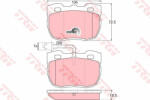 TRW Set placute frana, frana disc TRW GDB1093 (GDB1093)