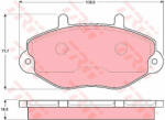 TRW Set placute frana, frana disc TRW GDB1080 (GDB1080) - autoeco
