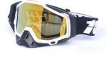 FIXATO Ochelari Moto ATV / Enduro / Cross, FIXATO, Lentila Aurie, Rama Negru cu Alb (1-len-aurie-negru-alb)