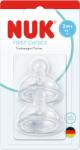 Nuk Tetina din silicon First Choice, flux M, 3 luni+, 2 bucati, Nuk