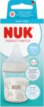 Nuk Biberon sticla cu tetina din silicon Perfect Match, flux S, 0 luni+, 120 ml, Nuk