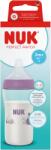Nuk Biberon cu tetina din silicon Perfect Match, roz, flux M, 3+ luni, 260 ml, Nuk