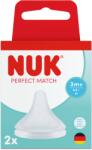 Nuk Tetina din silicon Perfect Match, flux M, 3 luni+, 2 bucati, Nuk