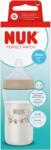 Nuk Biberon cu tetina din silicon Perfect Match, bej, flux M, 3+ luni, 260 ml, Nuk