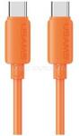 USAMS Xiaomi Redmi Note 17 / iPhone 14 Plus / iPhone 14 Pro Max U98 adatkábel Type-C - lightning, 100cm, NARANCSSÁRGA (SJ788USB03) (SJ788USB03)