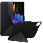 Xiaomi tok álló, bőr hatású (aktív FLIP, oldalra nyíló, TRIFOLD, asztali tartó) FEKETE (BHR9508GL) (BHR9508GL)