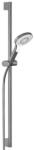 Kludi Set de duș Kludi Dive X, 3 jeturi, cu bară 60 cm, pară de duș și furtun 160 cm, gun metal (69630N2-00)