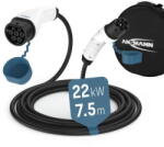 Ansmann Cablu Incarcator Auto Ansmann EV 22kW Type 2 Vehicule Electrice 7.5m Negru (1900-0120)