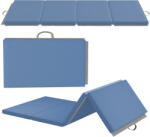 HOMCOM Covoraș de Gimnastică Pliabil, Saltea Fitness Grosime 5 cm Antiderapantă, 180 x 80 x 5 cm, Albastru Deschis | Aosom Romania (A50-012V00LB)