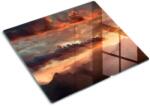tulup Üveg vágódeszka fényképpel, Tulup, Sunset Mountain, Narancssárga, 60x52 cm, 010010520040000007659 (010010520040000007659)