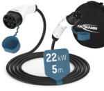 Ansmann Cablu Incarcator Auto Ansmann EV 22kW Type 2 Vehicule Electrice 5m Negru (1900-0119)