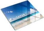 tulup Üveg vágódeszka fényképpel, Tulup, Seychelles Beach, Kék, 60x52 cm, 010010520040000007261 (010010520040000007261)