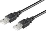 MicroConnect USB2.0 AA kábel 3m, fekete (USBAA3B)