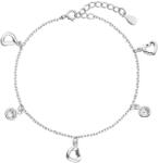 Evolution Group - Pavona Evolution Group Brățară de argint cu cristale Swarovski alb inima 33110.1