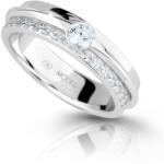 Modesi Strălucitor inel de argint cu zircon M16020 60 mm