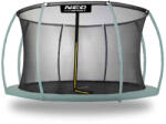 Neo-Sport Trambulin belső védőháló, Neo-Sport 1835, átmérő: 435 cm, magasság: 180 cm, 8 oszlophoz, polietilén, cipzáras bejárat (TE1835)