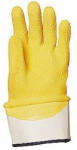 3M 3801 MÁRTOTT SÁRGA LATEX, CSÚSZÁSBIZTOS munkavédelmi kesztyű, SZELLŐZŐ KÉZHÁT