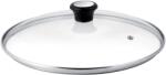 Tefal Capac Exception 28097612, orificiu pentru abur, mâner ergonomic, margine de inox, 26 cm, sticlă (28097612) - premiumstore
