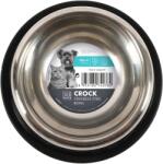 M-PETS Crock NEW Rozsdamentes acél tál gumival, S, 0, 355 l