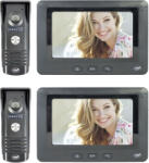  2 darabos PNI DF930 videó kaputelefon szett, 7 hüvelykes LCD kijelző, 800 x 480 pixel, elektromágneses Yala kimenet, fekete