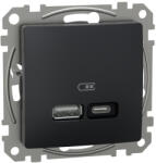 Schneider Electric Priza USB PD tip A+C 21W Schneider Sedna antracit SDD114405 (SDD114405)