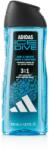 Adidas Ice Dive Shower Gel 3-In-1 Tusfürdő férfiaknak 400 ml