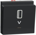 Schneider Electric Intrerupator cu cartela NO NC 2M Schneider Noua Unica antracit NU328354 (NU328354)