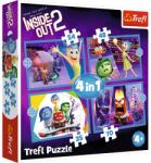 Trefl PUZZLE TREFL 4IN1 DISNEY INSIDE OUT 2 O LUME PLINA DE EMOTII (VIVA-34652) Puzzle