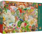 Trefl PUZZLE TREFL 1000 PREMIUM PLUS TEA TIME HARTA ANTICA A LUMII (VIVA-12077) Puzzle