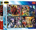 Trefl PUZZLE TREFL 4X250 BATMAN DC BATMAN IN ACTIUNE (VIVA-13310) Puzzle