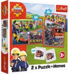 Trefl PUZZLE TREFL 2IN1 MEMO POMPIERUL SAM ECHIPA POMPIERILOR (VIVA-93334) Puzzle