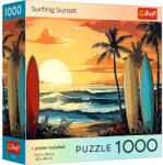 Trefl PUZZLE TREFL 1000 COLECTIA SUA APUS DE SOARE PENTRU SURF POSTER INCLUS (VIVA-99293) Puzzle