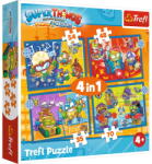 Trefl PUZZLE TREFL 4IN1 SUPER THINGS SUPER ACTIUNEA (VIVA-34390) Puzzle